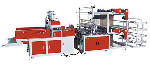 Máquina para hacer bolsa camiseta y bolsa plana