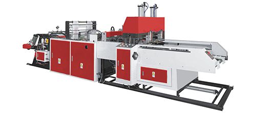 Máquina para hacer bolsa camiseta totalmente automática (200pzas/min×2)