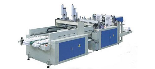 Máquina para hacer bolsa camiseta (120pzas/min×2)