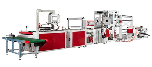 Máquina para hacer bolsas de basura de sello lateral