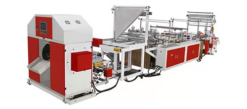 Máquina automática para hacer bolsas de basura a través de cinta