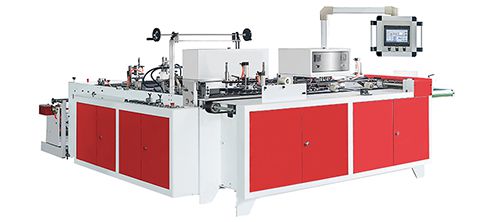 Máquina automática para hacer bolsas con asa de bucle de sello inferior