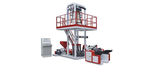 Extrusora de película soplada de una capa